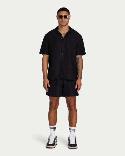 Mens Linen Short Sleeve Shirt