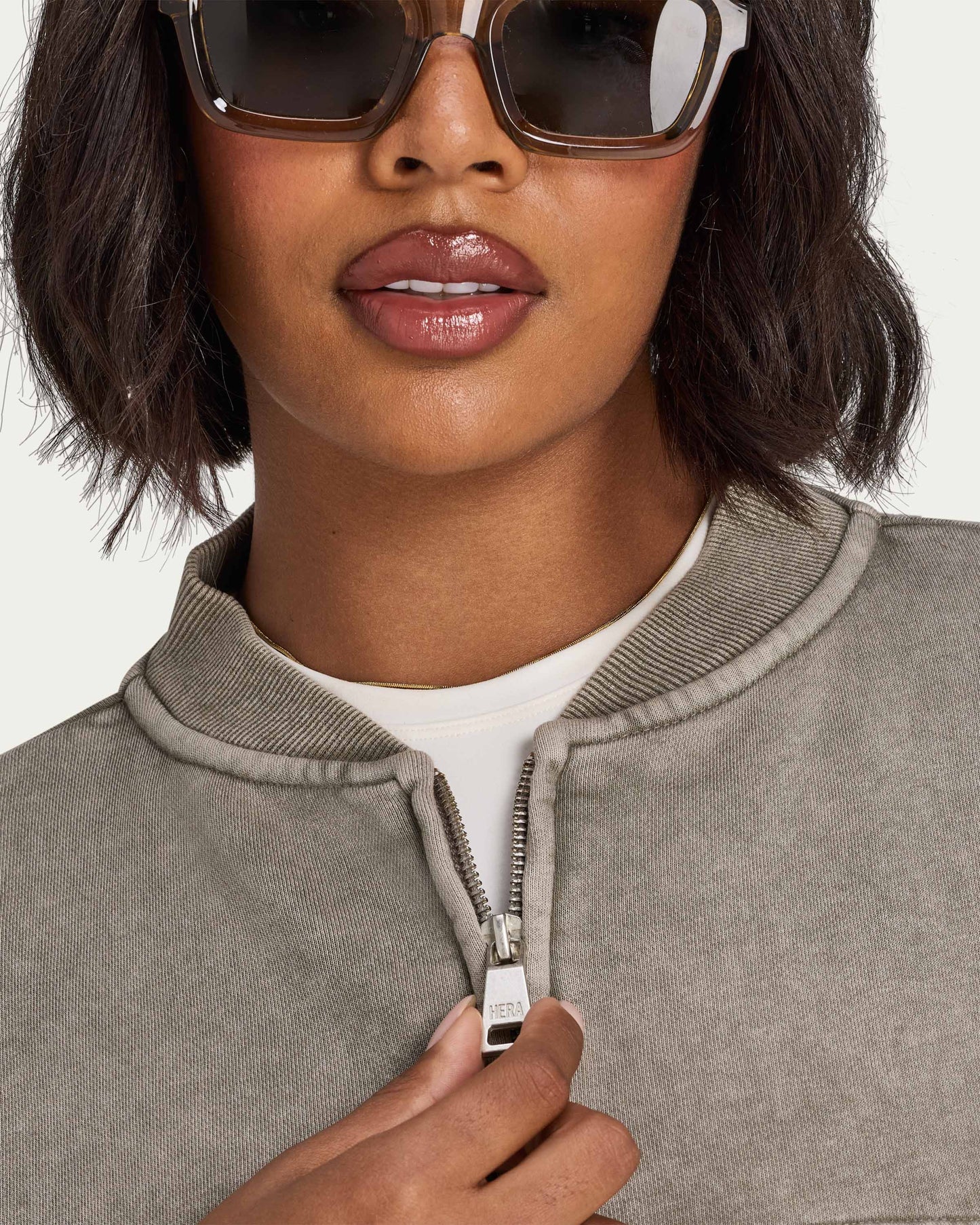Womens Signature Washed Bomber Jacket