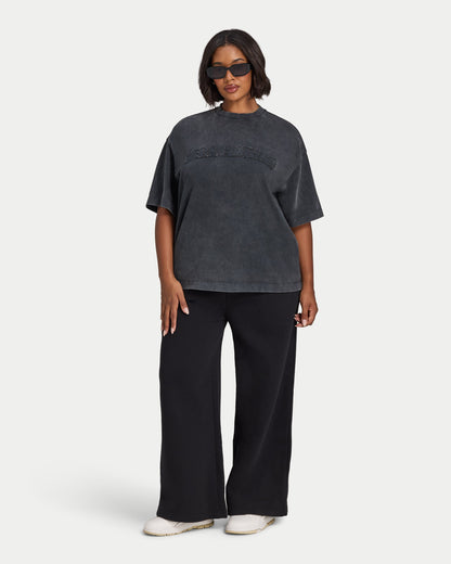 Womens Signature Washed Oversized T-shirt