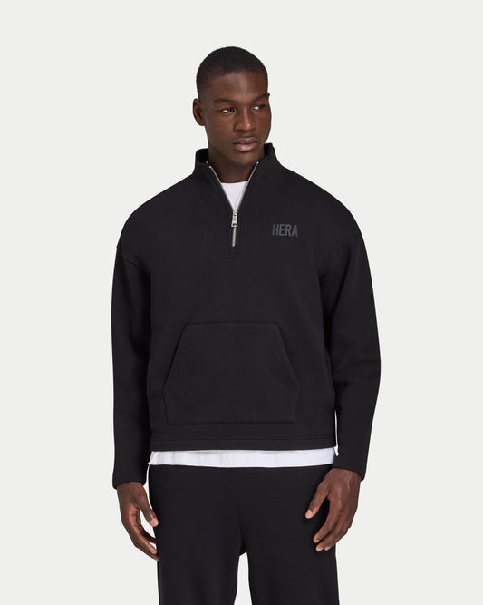 Mens Staple Oversized ¼ Zip Sweatshirt