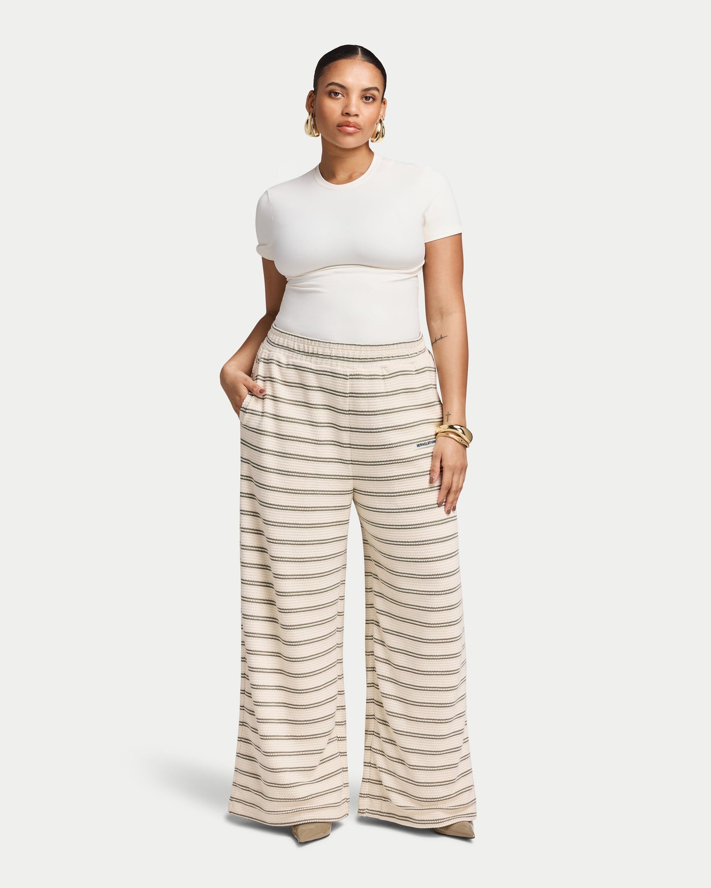 Womens Resort Crochet Trouser