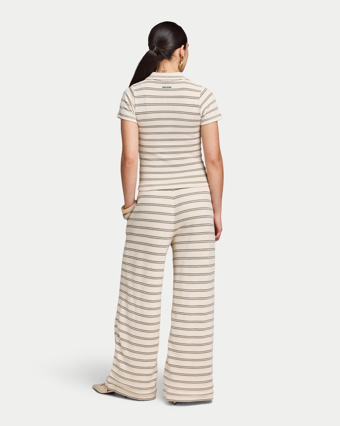 Womens Resort Crochet Polo