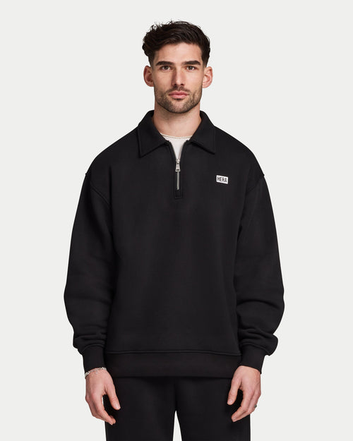 Mens Collective Oversized ¼ Zip Sweatshirt