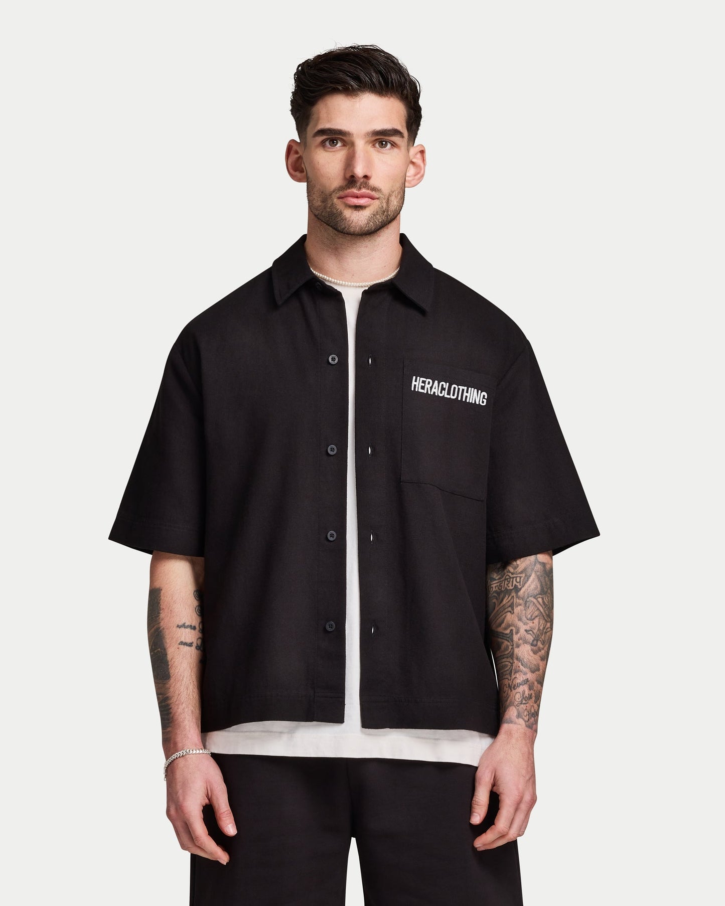 Mens Short Sleeve Cotton Shirt