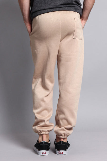 Basic Solid Color Fleece Sweatpants