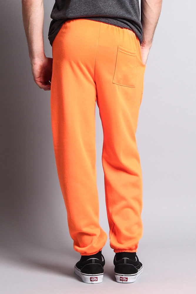 Basic Solid Color Fleece Sweatpants