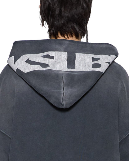 ACE EKCESS ZIP THRU HOODIE BLACK FADE