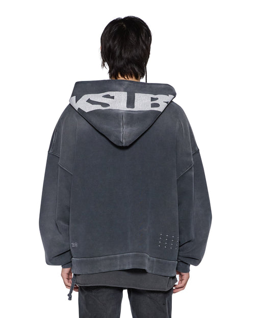 ACE EKCESS ZIP THRU HOODIE BLACK FADE