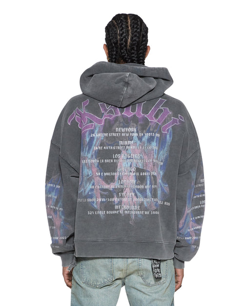 FALLEN EKCESS ZIP HOODIE FADED BLACK
