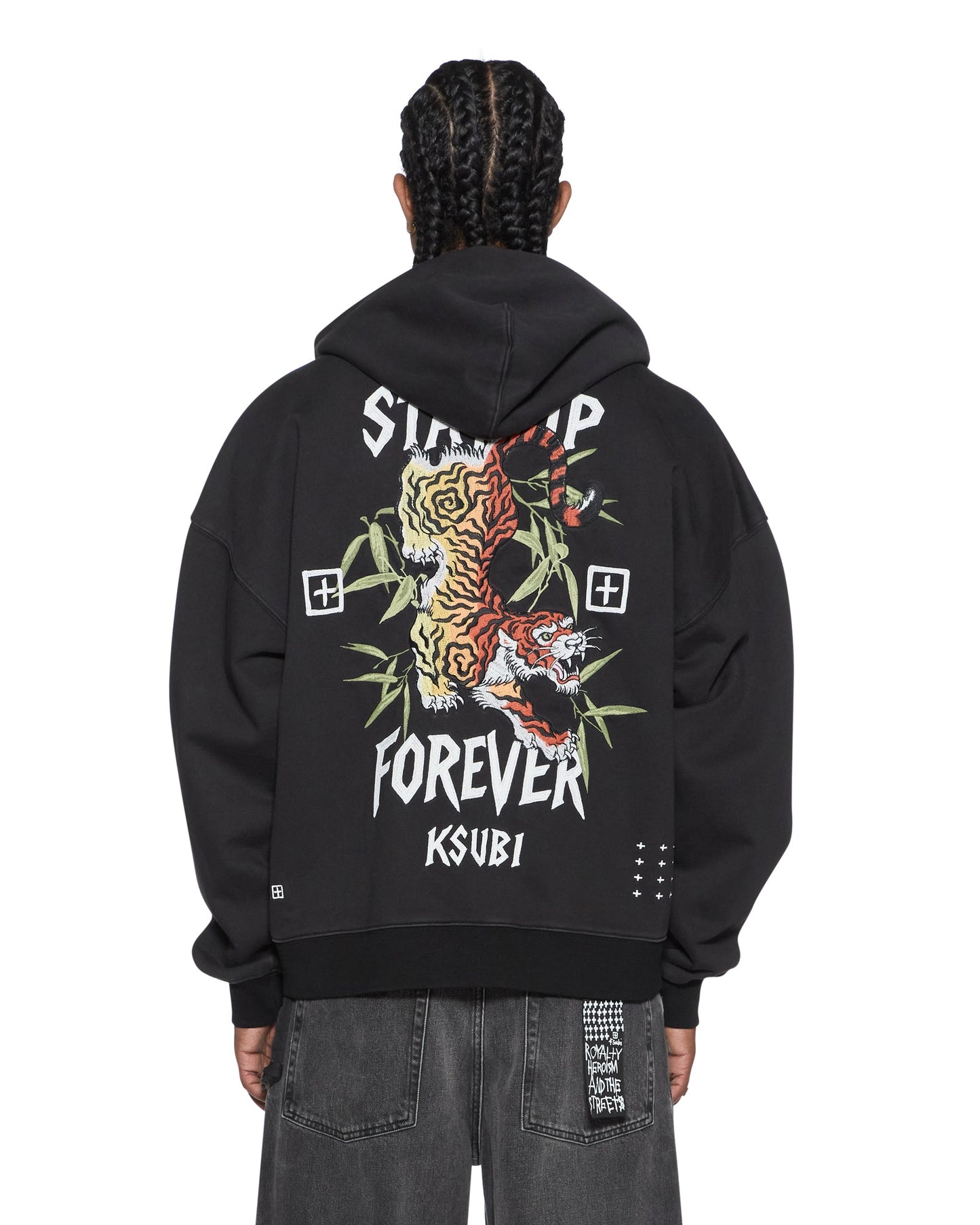 STAY UP EKCESS ZIP HOODIE FADED BLACK