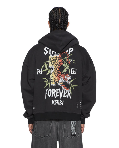 STAY UP EKCESS ZIP HOODIE FADED BLACK
