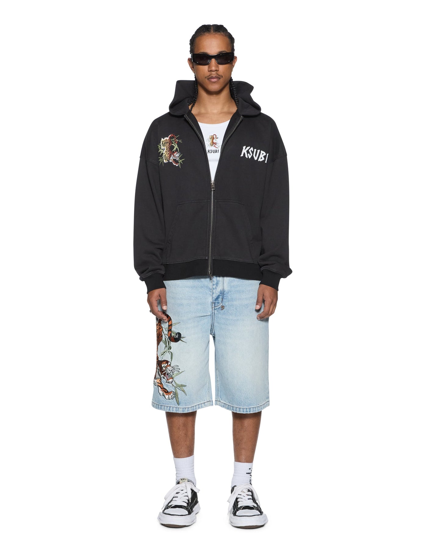 STAY UP EKCESS ZIP HOODIE FADED BLACK