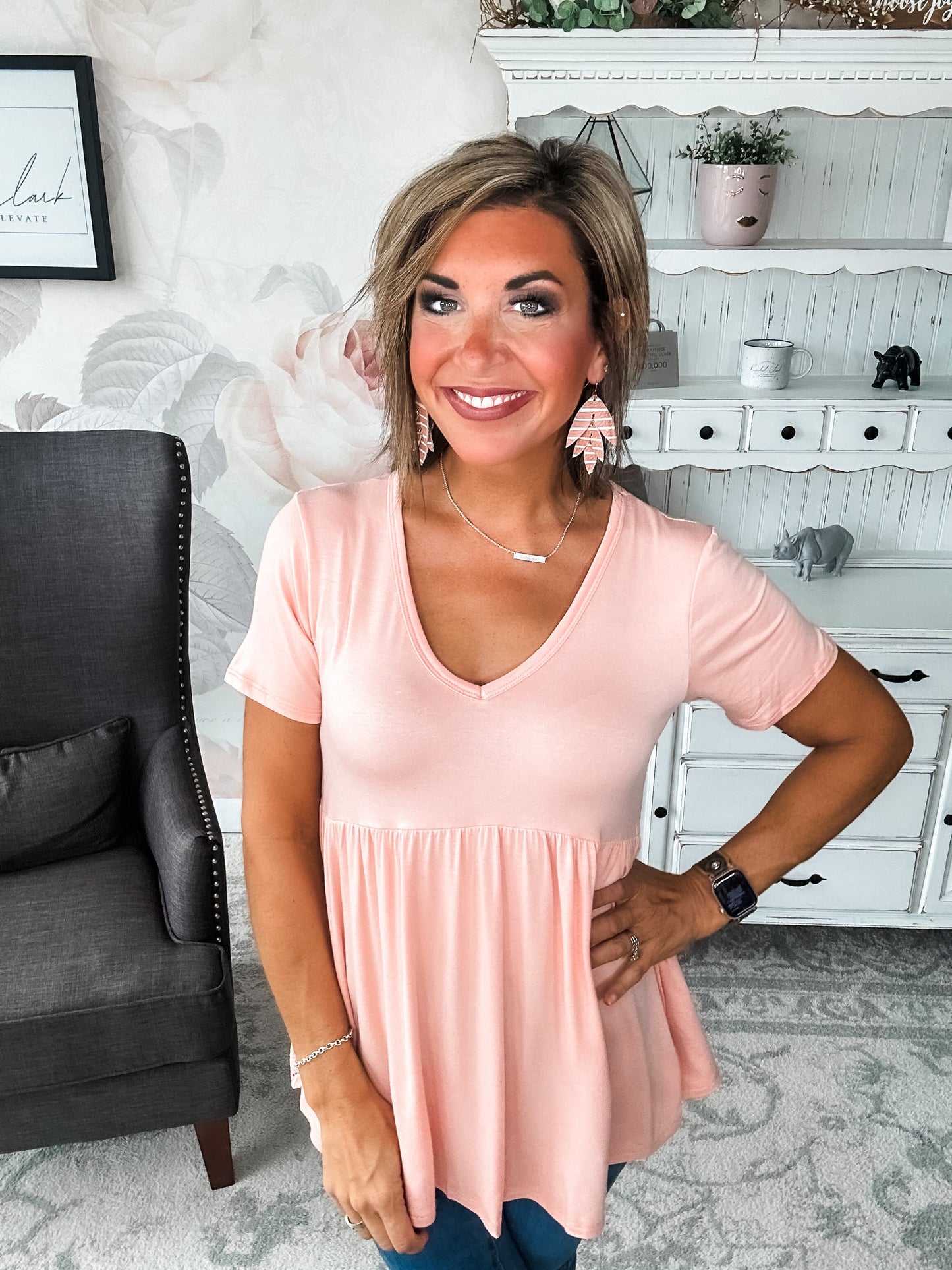 Just Look Back Babydoll Top