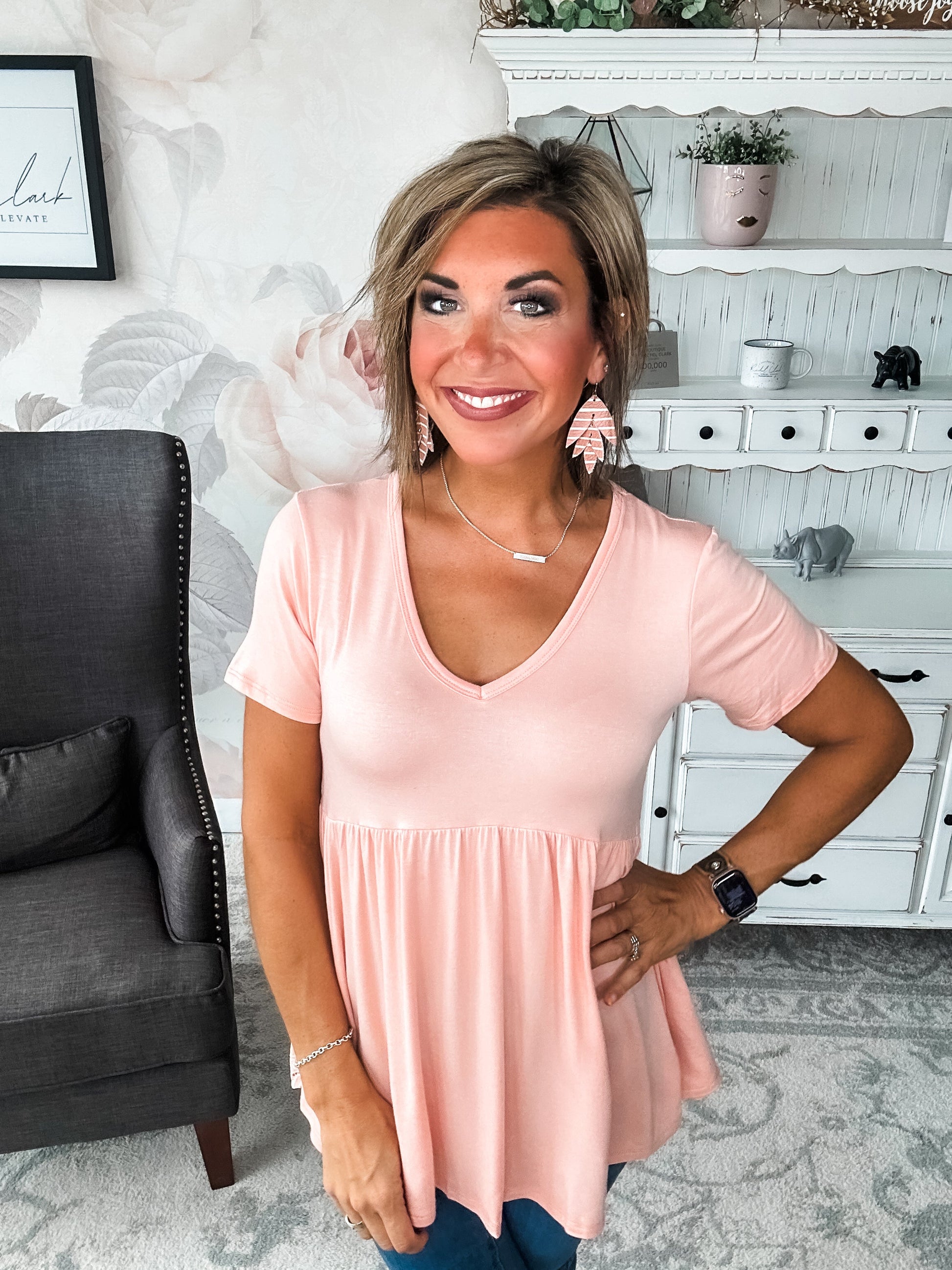 Just Look Back Babydoll Top