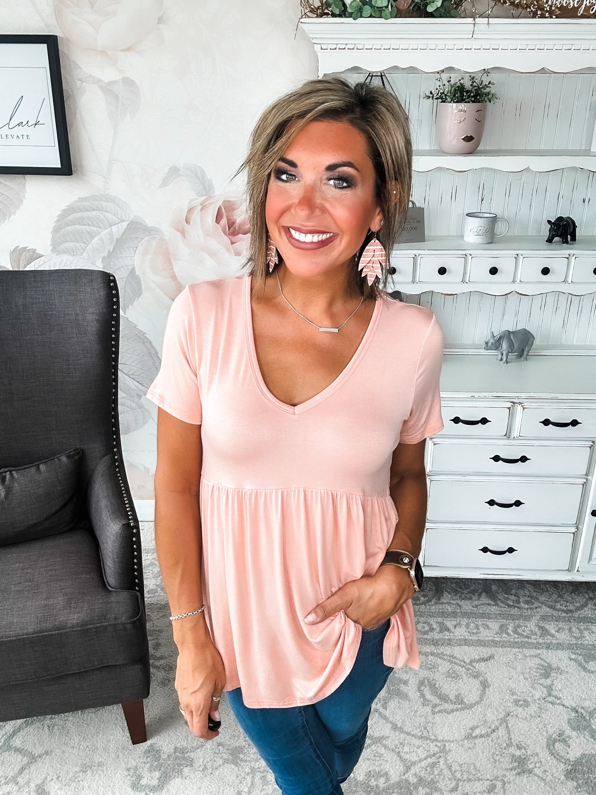 Just Look Back Babydoll Top