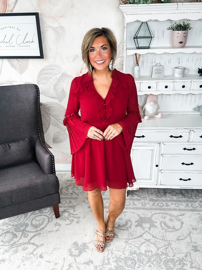 Light the Fire Pleated Dress