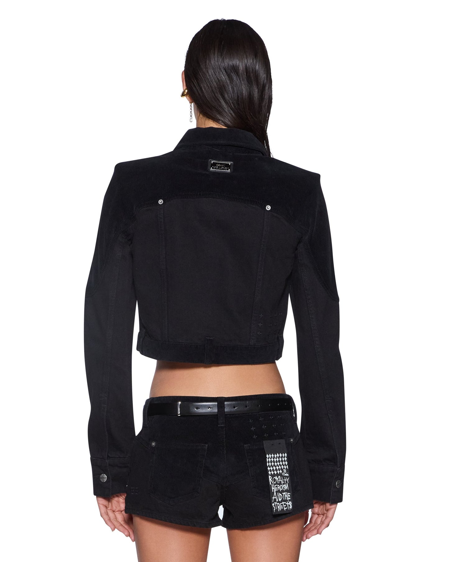 SLIM TRUCKER JACKET SALOON BLACK