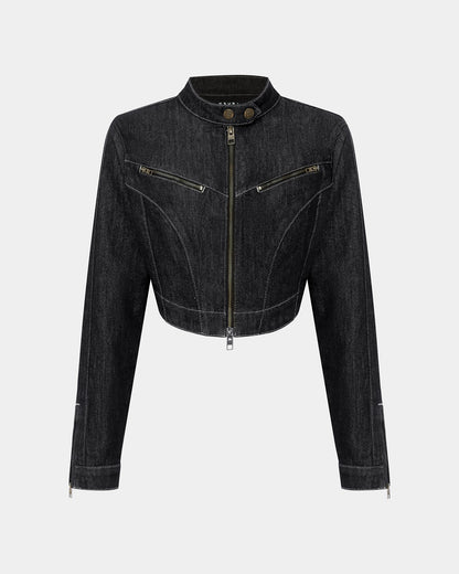 PARADIGM CROP JACKET MIDNIGHT