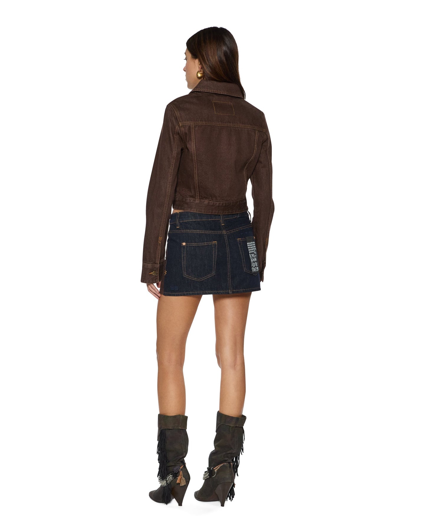 SLIM TRUCKER SADDLE BROWN