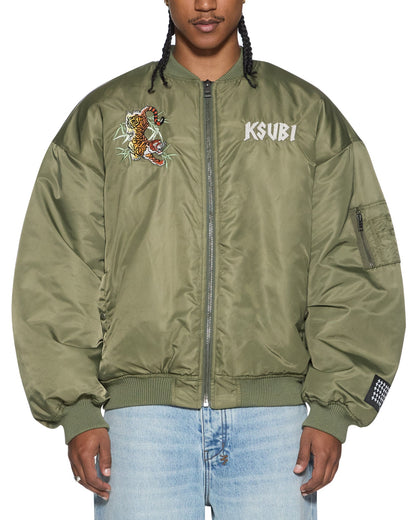 STAY UP 4EVA BOMBER JACKET KHAKI