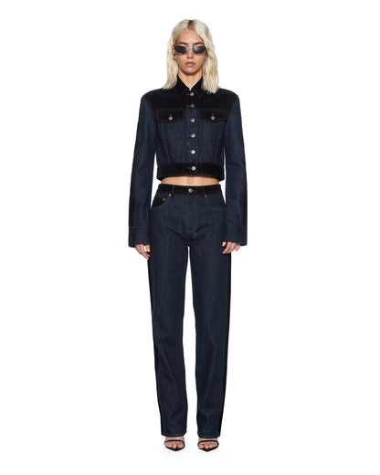 SLIM TRUCKER JACKET VIXEN SPLICED