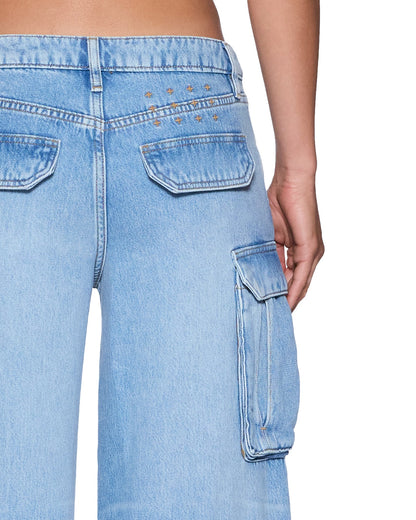 DROPOUT LOW RISE CARGO JEAN SPIRIT