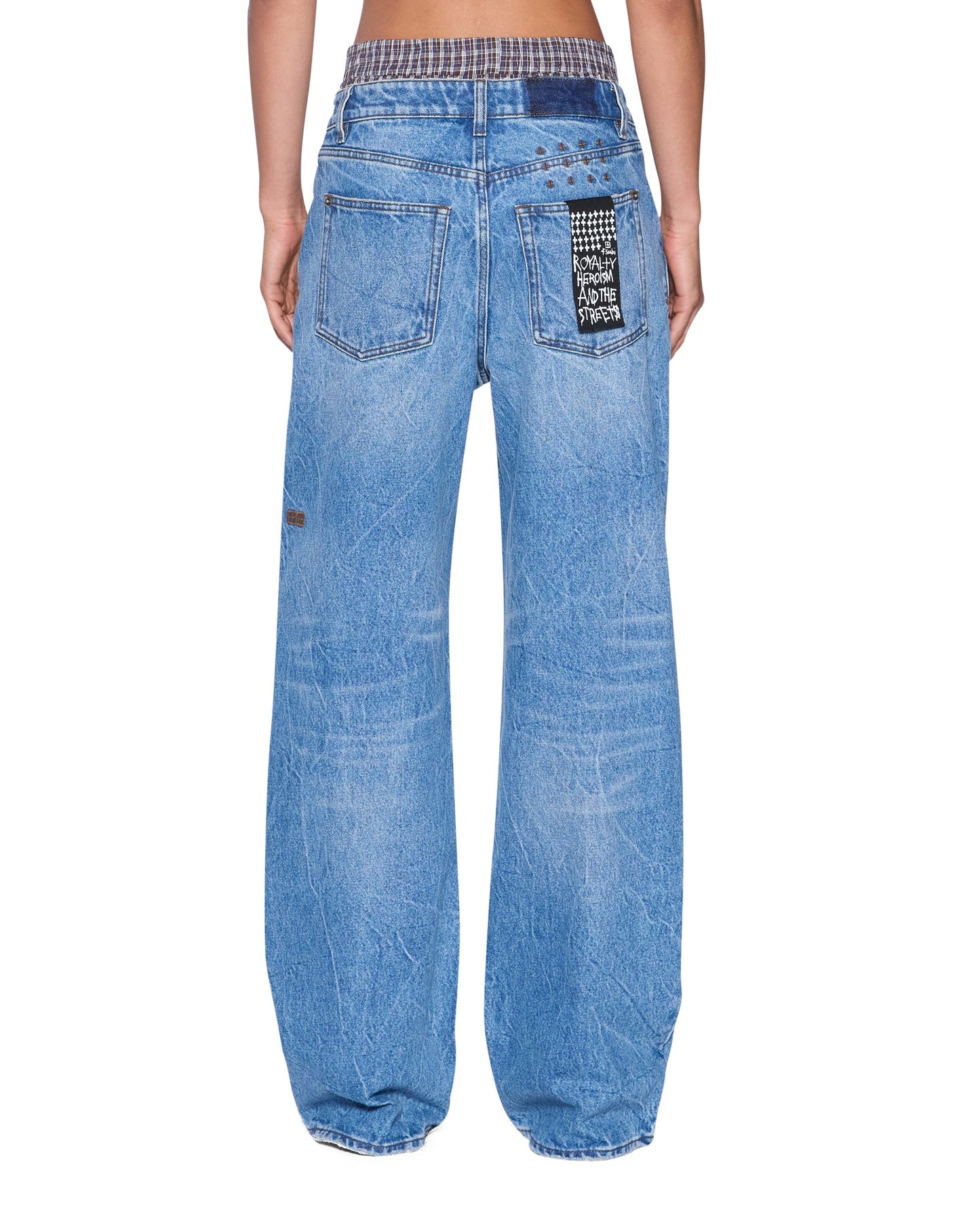 LOW RIDER JEAN LIBERTY BLUE PLAID