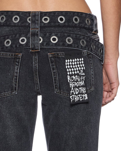 SOHO LO JEAN OPIUM BELTED