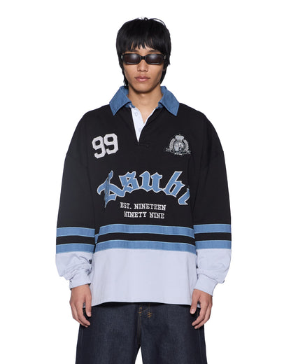 IDOL LS RUGBY FADED BLACK