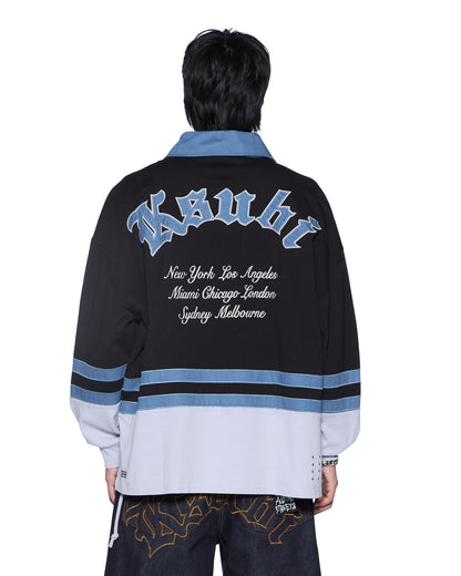 IDOL LS RUGBY FADED BLACK