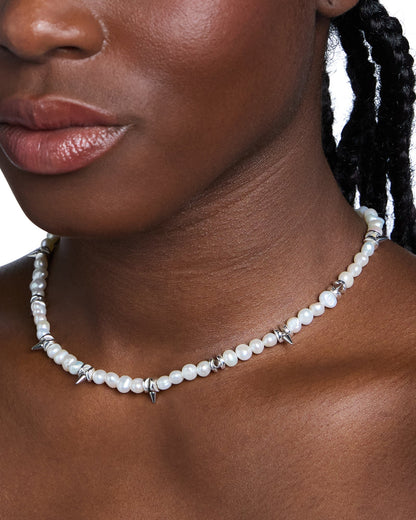 PEARL SPIKE CHOKER