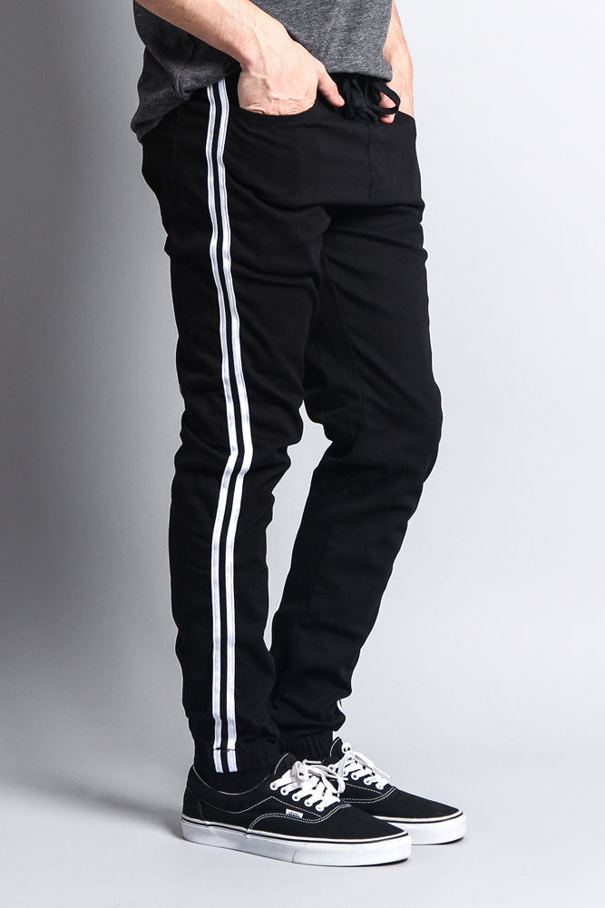 Men's Side Striped Band Joggers