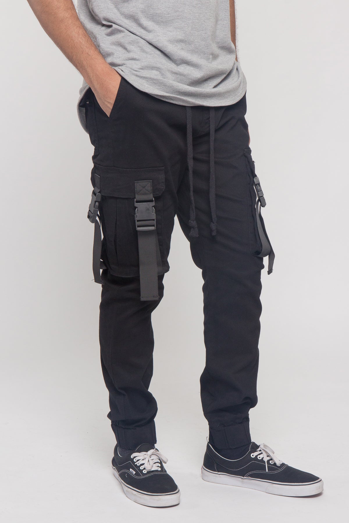 Utility Buckled Jogger Pants