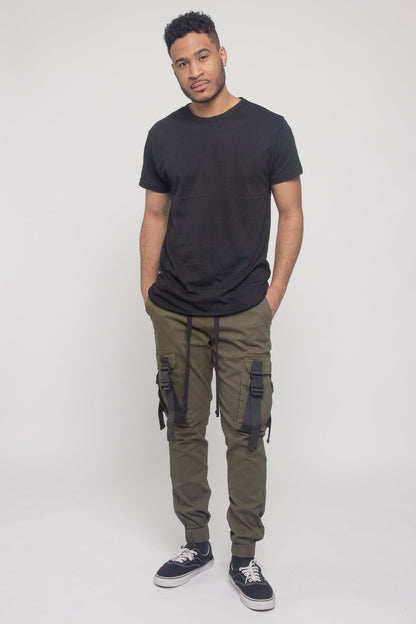 Utility Buckled Jogger Pants