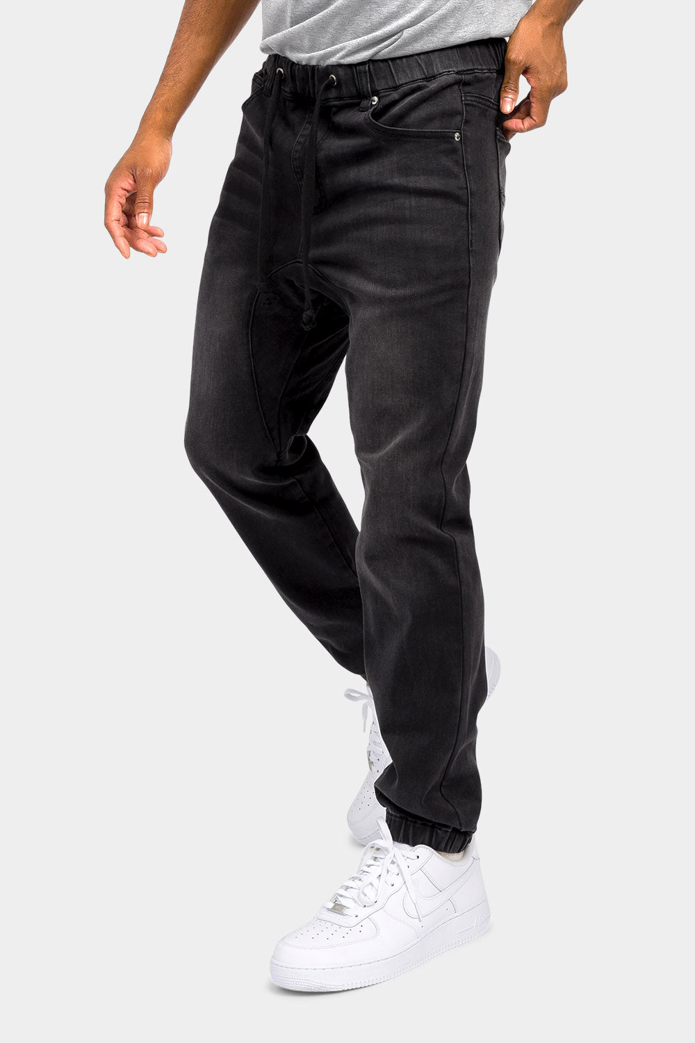 Denim Jogger Pants