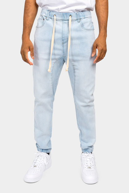 Denim Jogger Pants