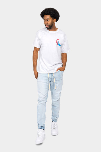 Denim Jogger Pants
