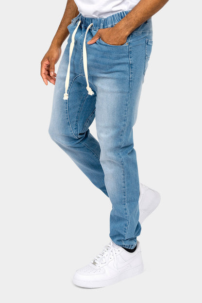 Denim Jogger Pants