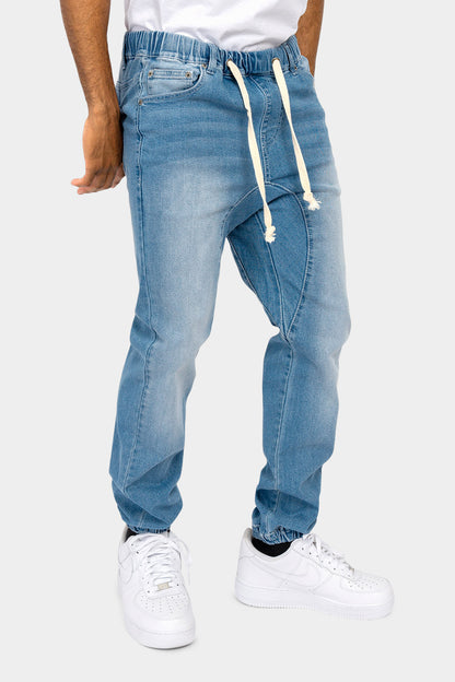 Denim Jogger Pants
