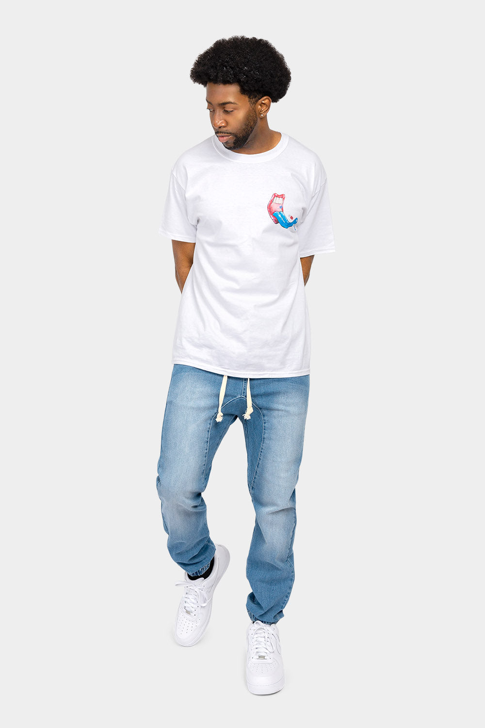 Denim Jogger Pants