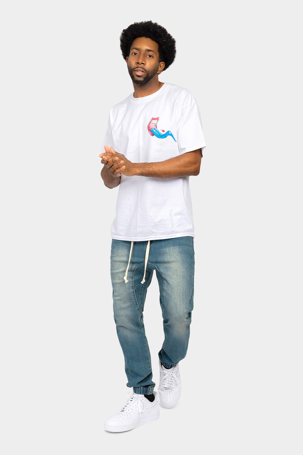 Denim Jogger Pants