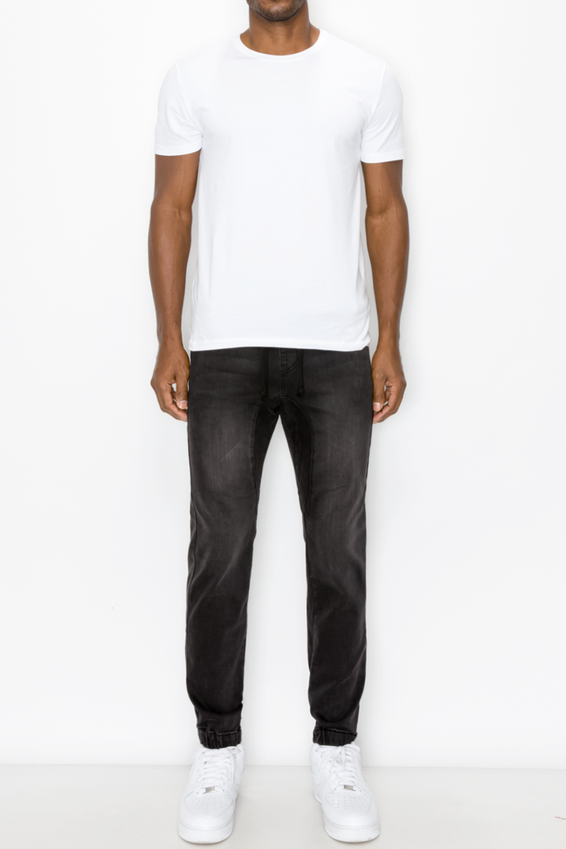 Essential Denim Jogger Pants