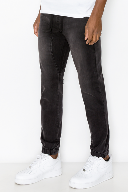 Essential Denim Jogger Pants
