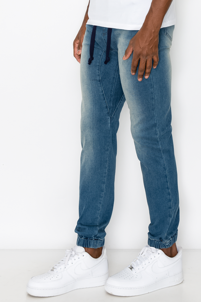 Essential Denim Jogger Pants