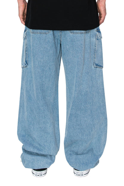 Men's Parachute Baggy Cargo Jogger Pants