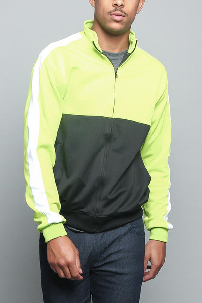 Tri-Colored Track Jacket