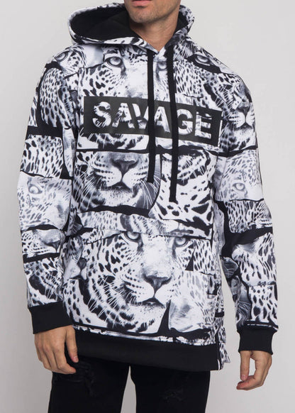 Savage Leopard Fleece Pullover
