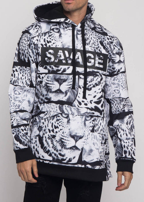 Savage Leopard Fleece Pullover