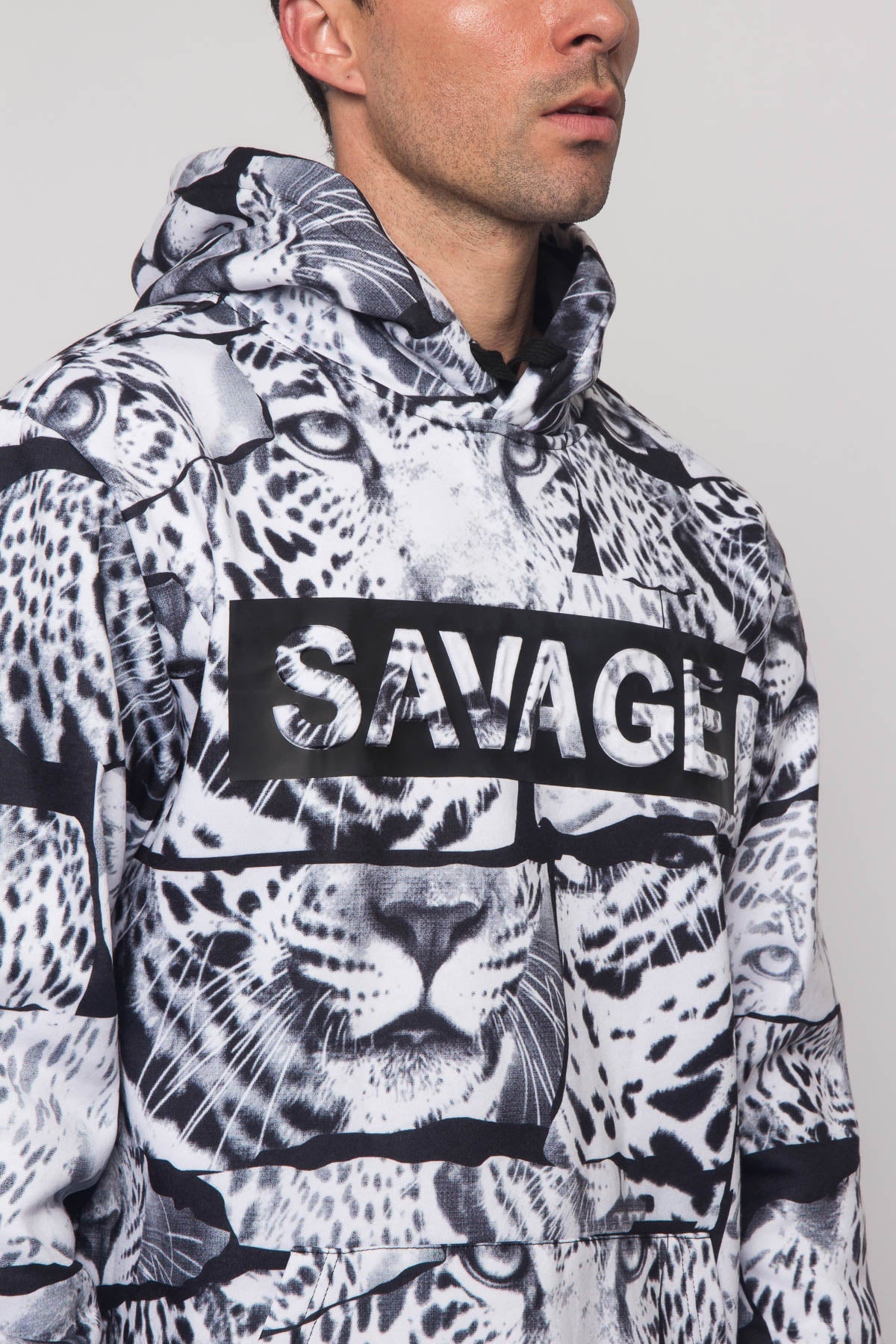 Savage Leopard Fleece Pullover