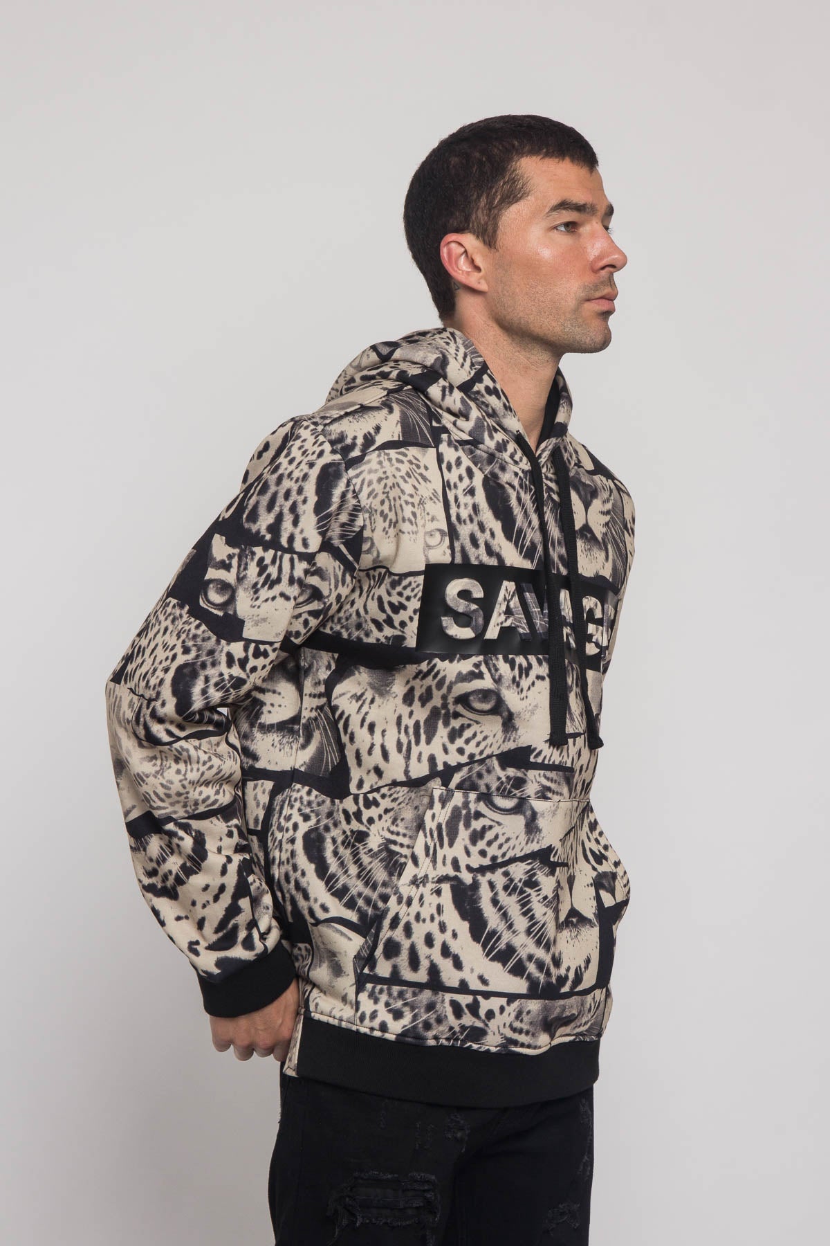 Savage Leopard Fleece Pullover